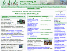Tablet Screenshot of biketrekking.de